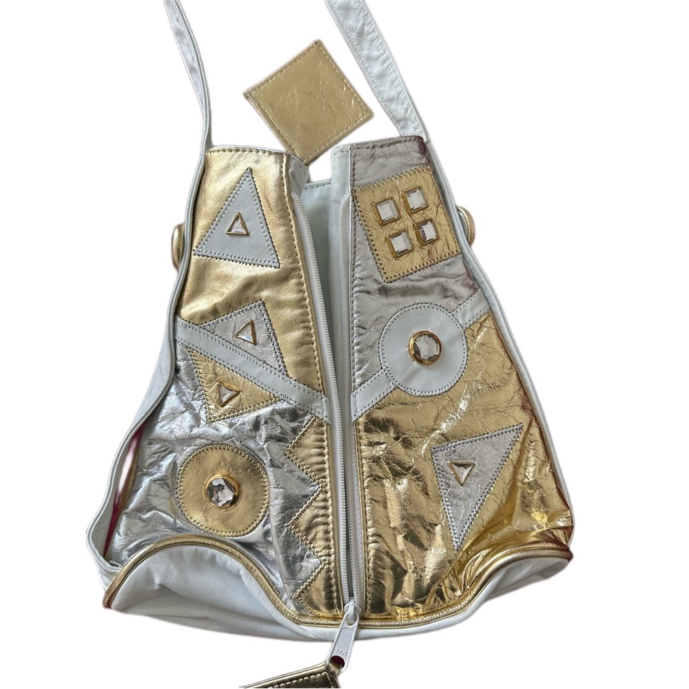 Vintage Metallic studded Leather Purse